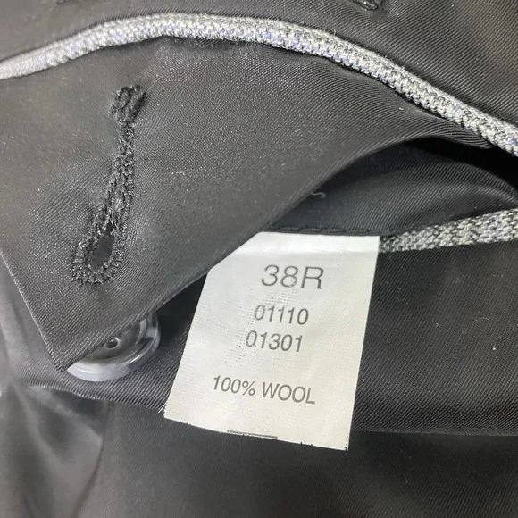 Jos A Bank Men Gray Travelers Tailored Fit 100% Wool SportCoat Blazer Jacket 38R